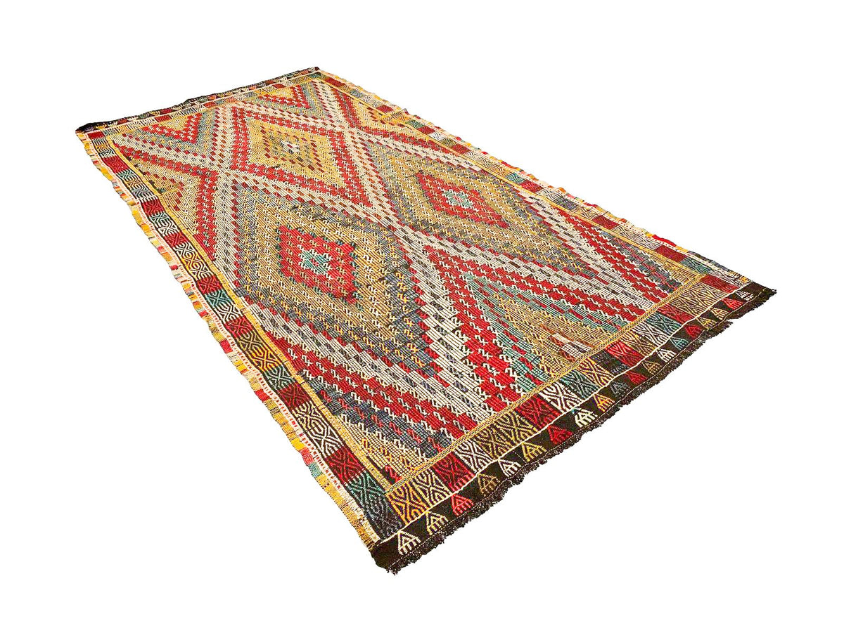 5x11 Handmade Vintage Anatolian Handmade Tribal Rug Kilim