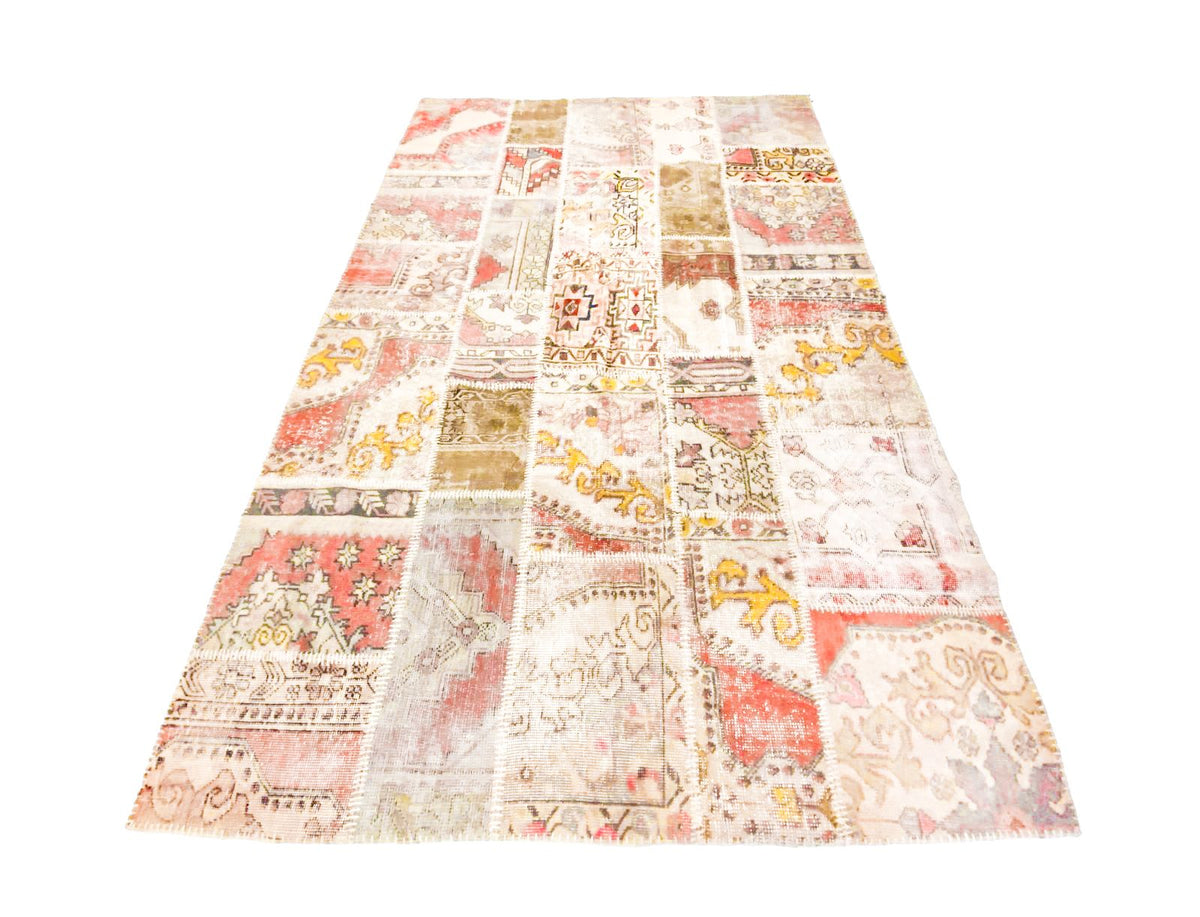 7x10 Handmade Patchwork Vintage Anatolian Handmade Tribal Rug Kilim