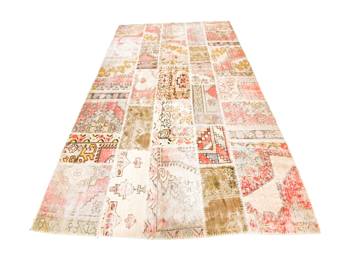 7x10 Handmade Patchwork Vintage Anatolian Handmade Tribal Rug Kilim