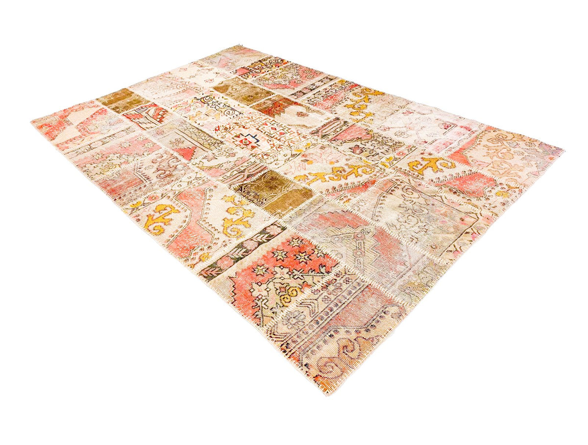 7x10 Handmade Patchwork Vintage Anatolian Handmade Tribal Rug Kilim