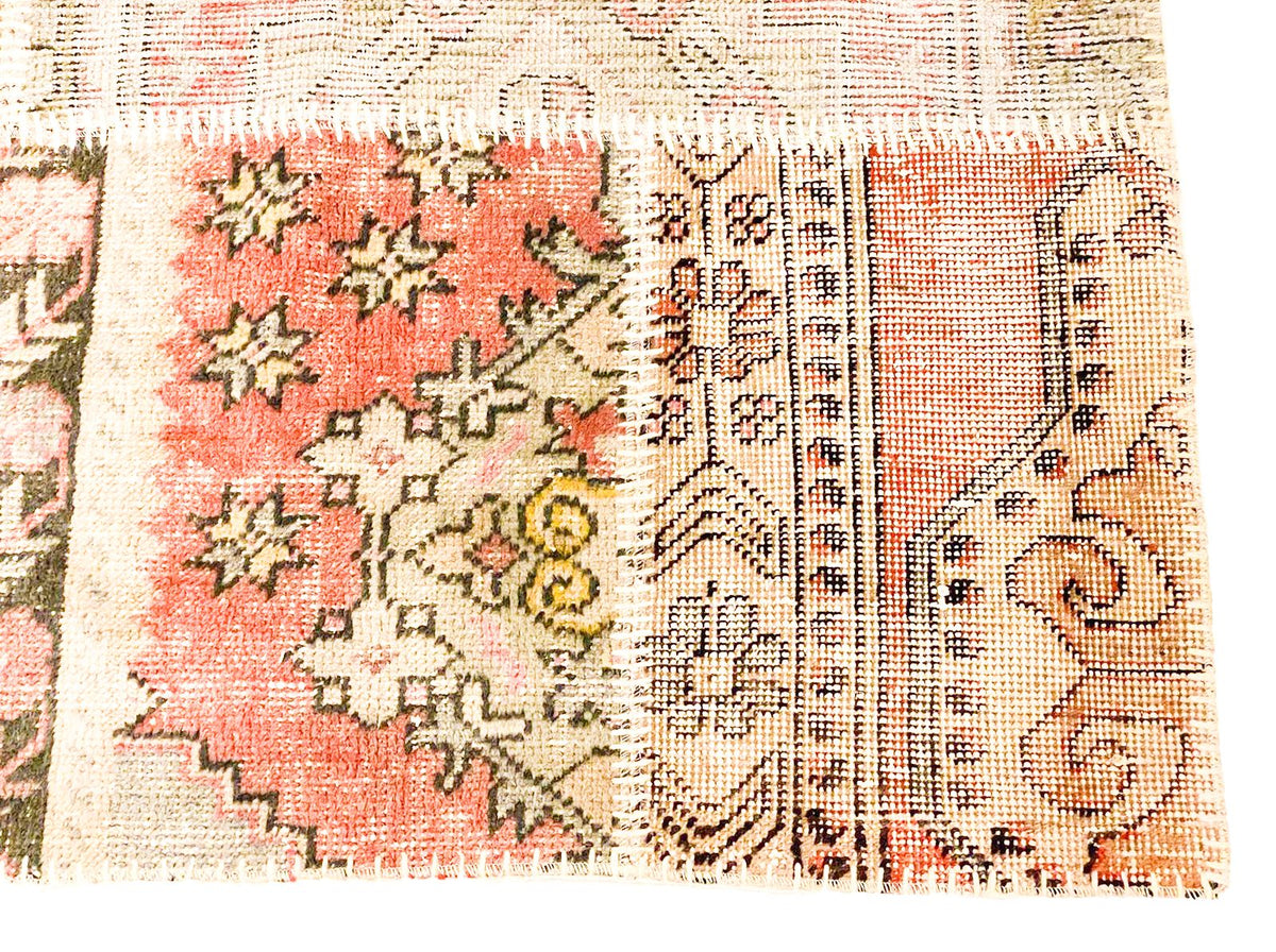 7x10 Handmade Patchwork Vintage Anatolian Handmade Tribal Rug Kilim