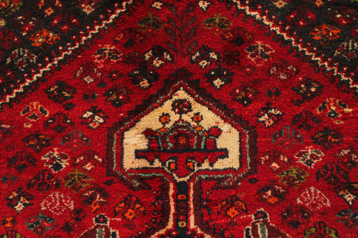 4x6 Red and Ivory Turkish Oushak Rug