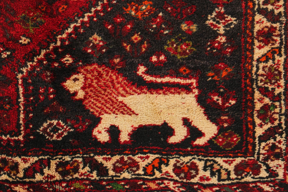 4x6 Red and Ivory Turkish Oushak Rug