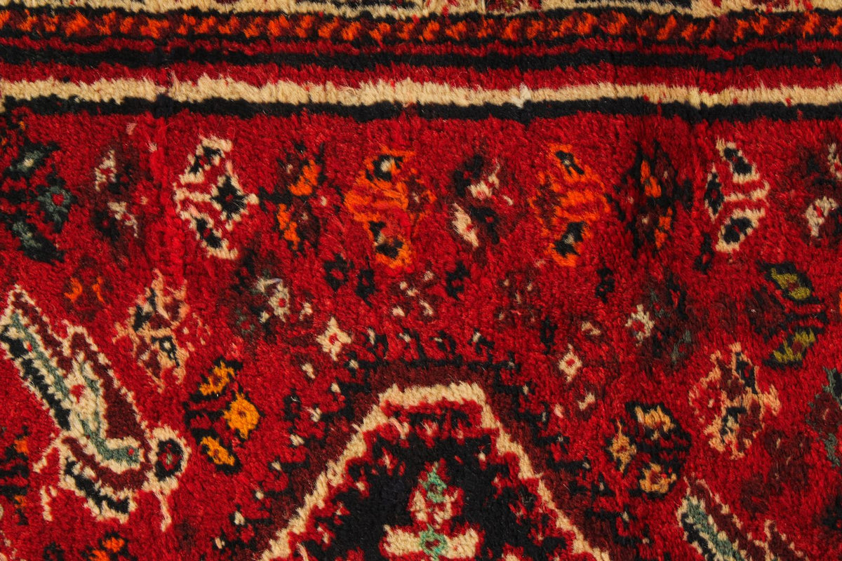 4x6 Red and Ivory Turkish Oushak Rug