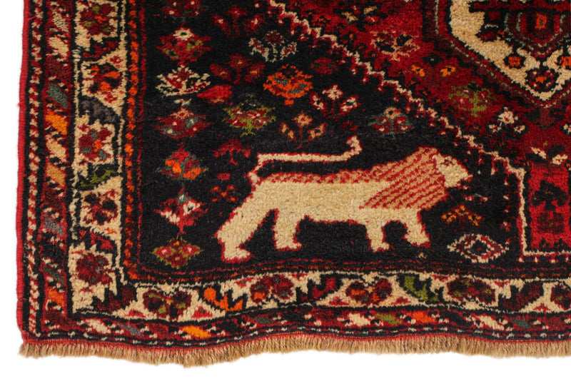 4x6 Red and Ivory Turkish Oushak Rug