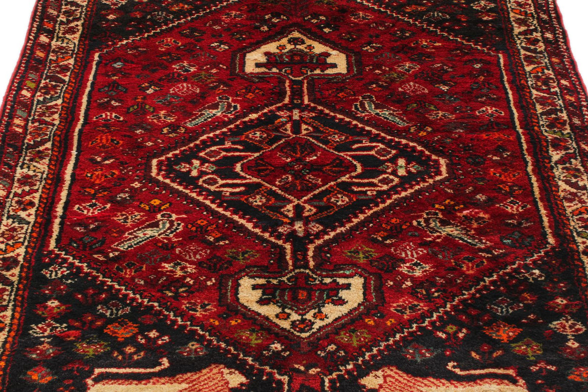 4x6 Red and Ivory Turkish Oushak Rug