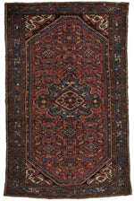 4x7 Brown And Red Persian Traditional Rug