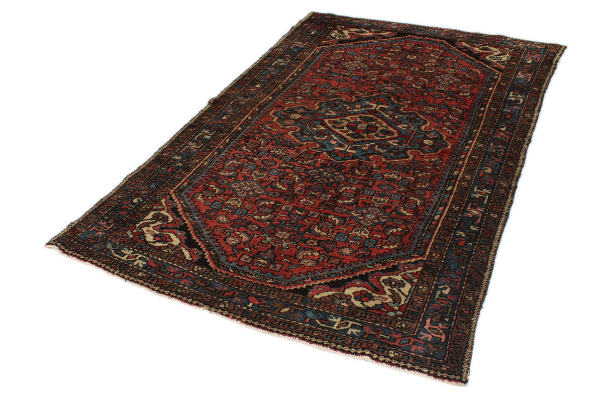 4x7 Brown And Red Persian Traditional Rug