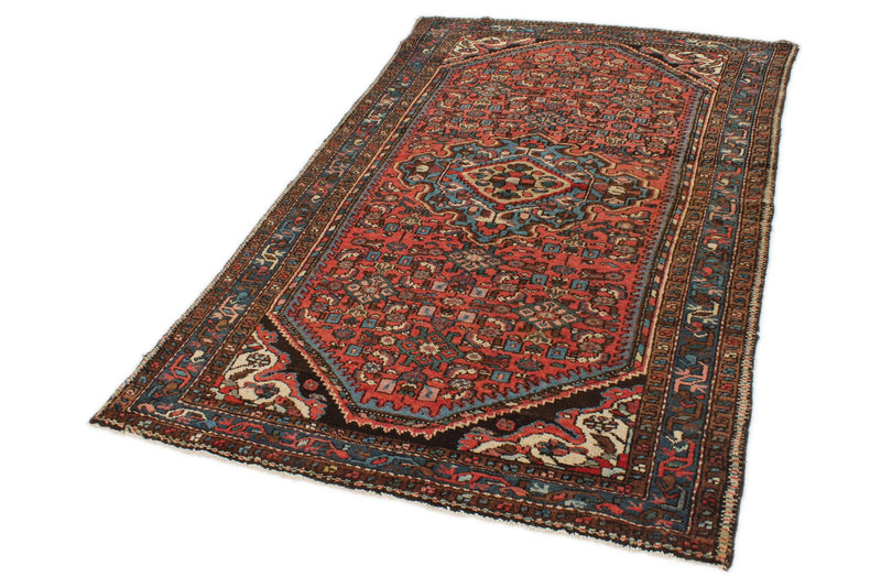 4x7 Brown And Red Persian Traditional Rug