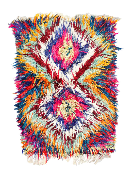 4x5 Handmade Patchwork Vintage Anatolian Handmade Tribal Rug Kilim