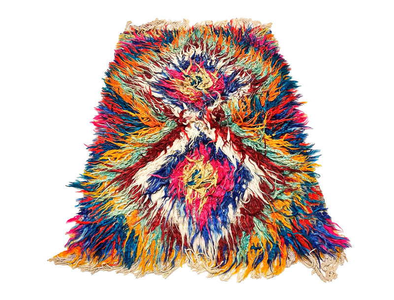 4x5 Handmade Patchwork Vintage Anatolian Handmade Tribal Rug Kilim