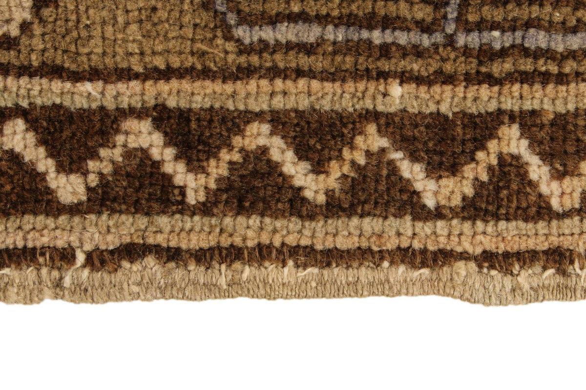 4x6 Rust and Beige Turkish Tribal Rug