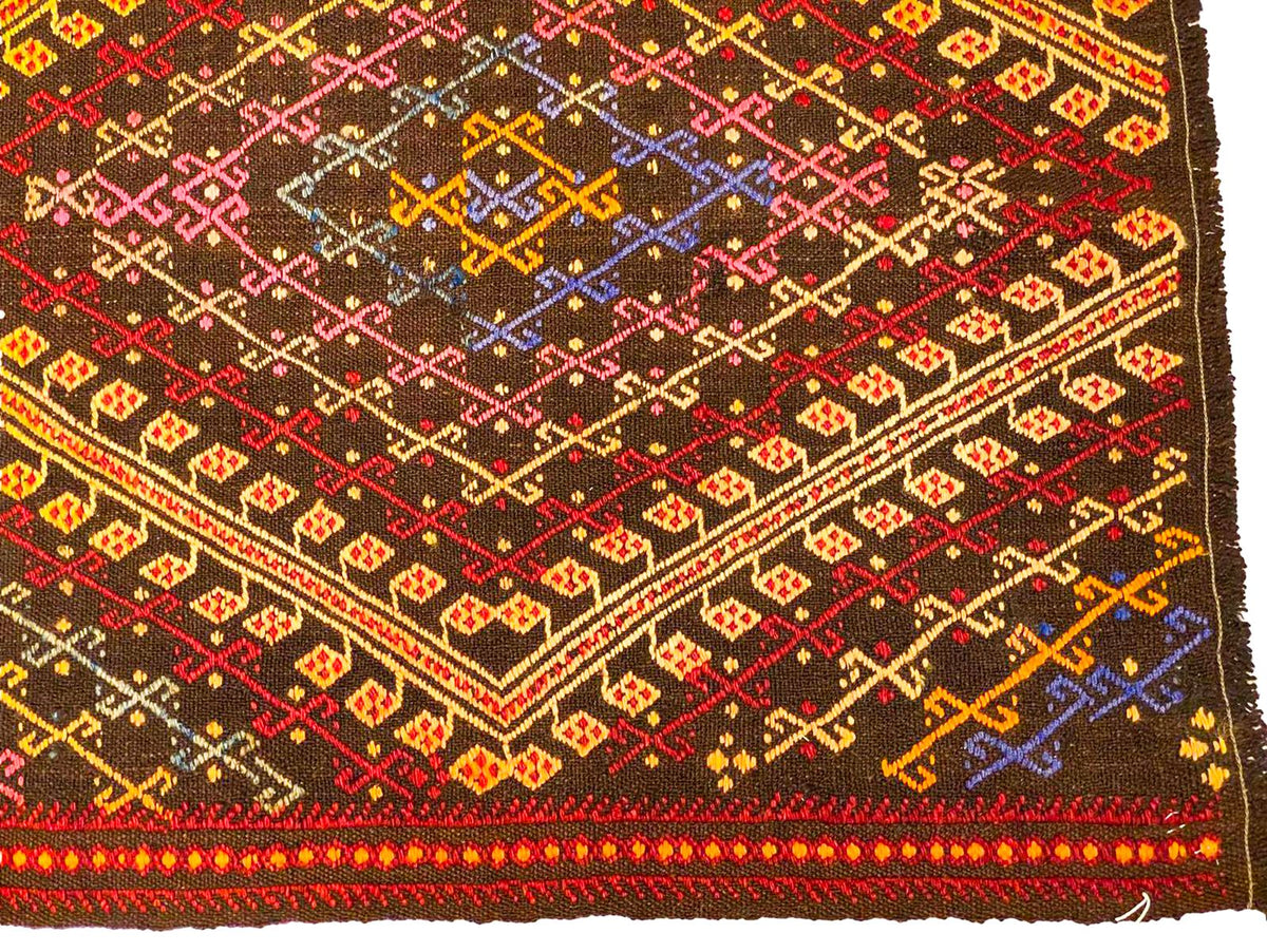 6x8 Handmade Patchwork Vintage Anatolian Handmade Tribal Rug Kilim