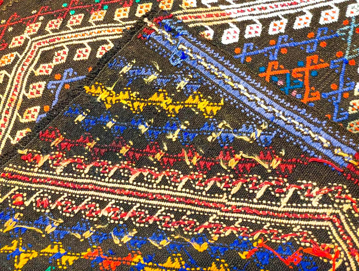 6x8 Handmade Patchwork Vintage Anatolian Handmade Tribal Rug Kilim