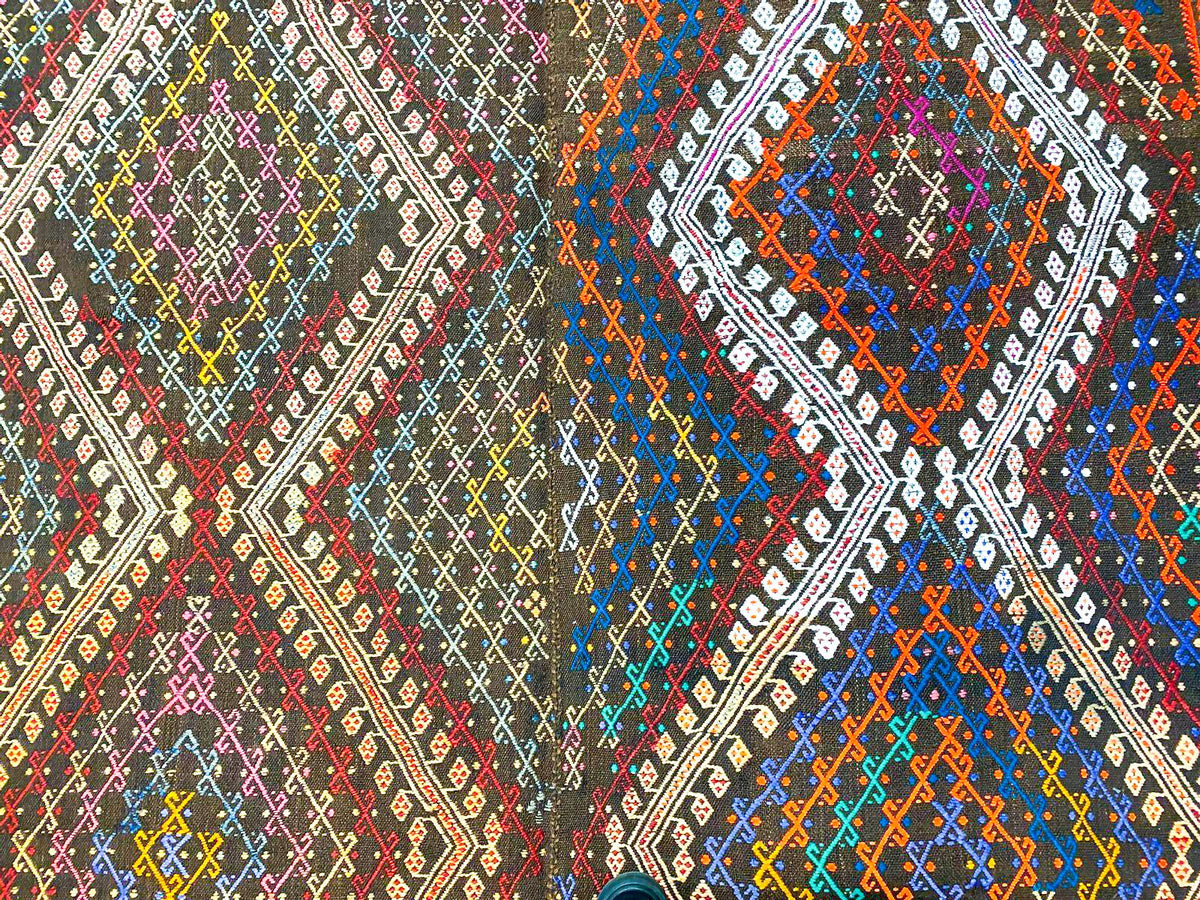 6x8 Handmade Patchwork Vintage Anatolian Handmade Tribal Rug Kilim