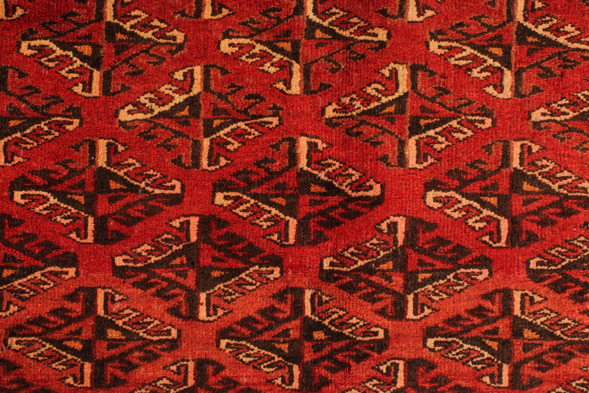 5x6 Red and Rust Anatolian Traditional Rug