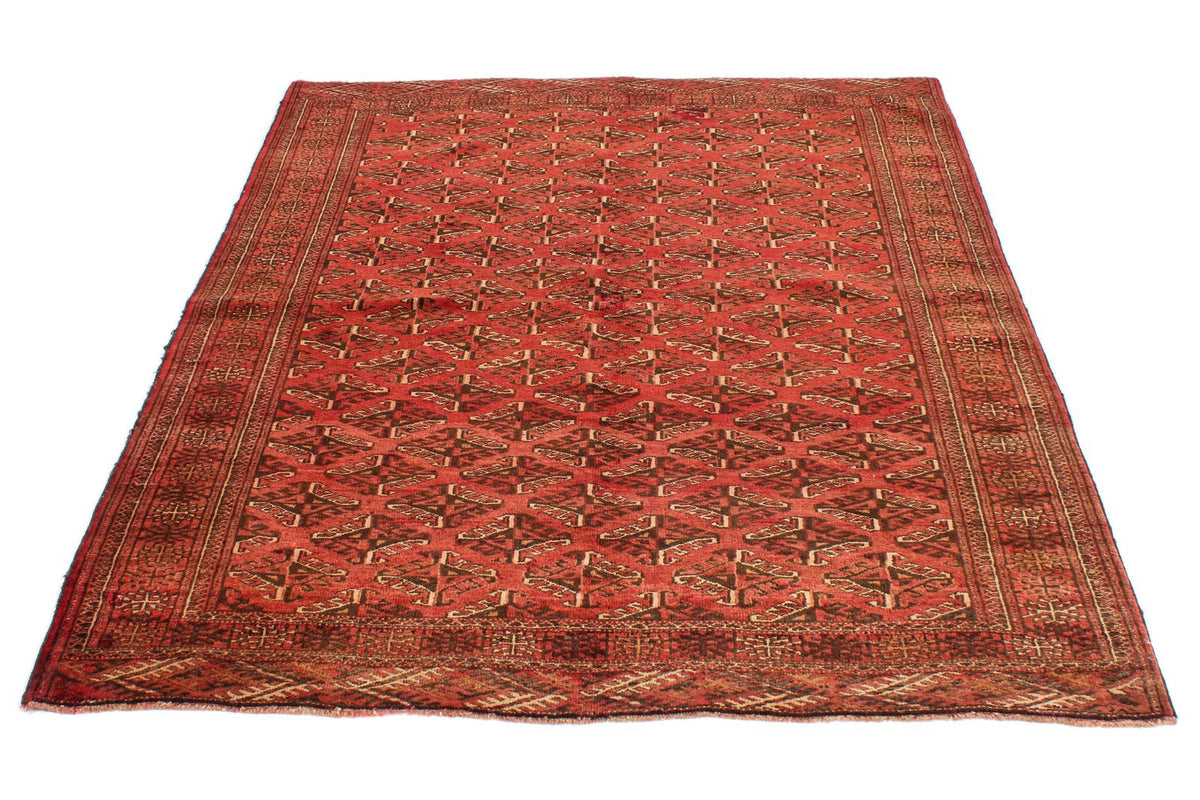 5x6 Red and Rust Anatolian Traditional Rug