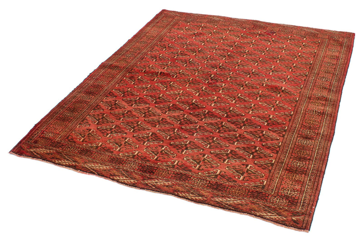 5x6 Red and Rust Anatolian Traditional Rug