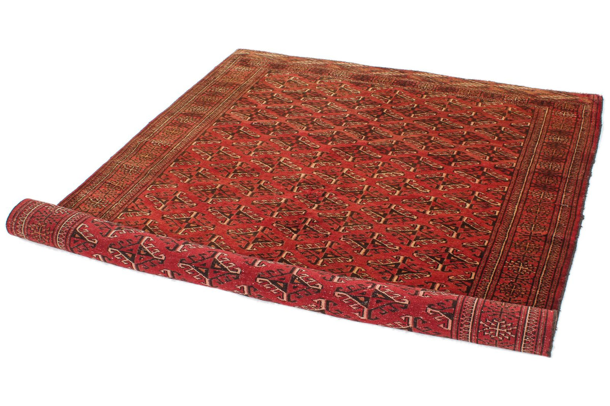 5x6 Red and Rust Anatolian Traditional Rug
