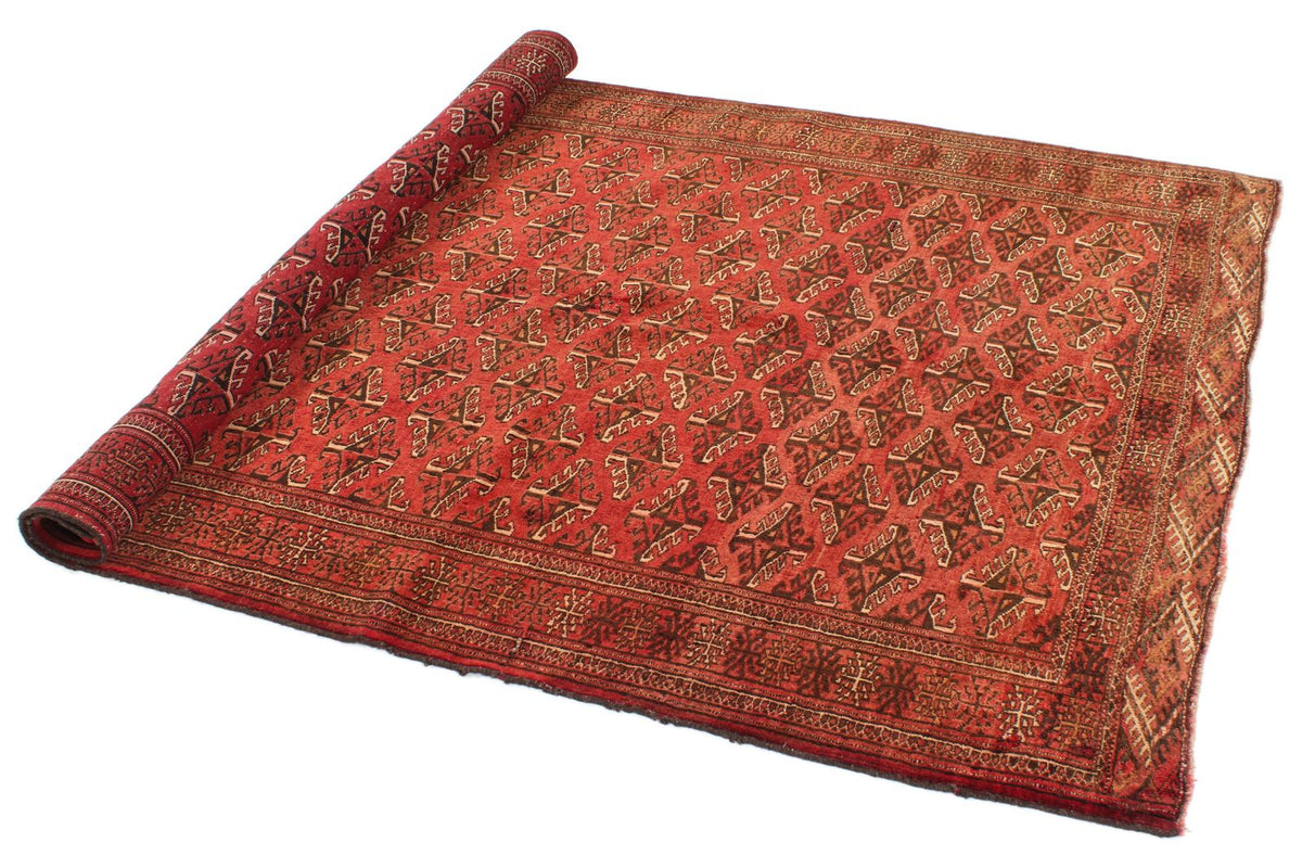 5x6 Red and Rust Anatolian Traditional Rug