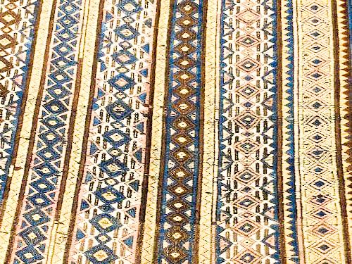 Vintage Handmade 4x12 Multicolor Anatolian Caucasian Tribal Distressed Area Runner