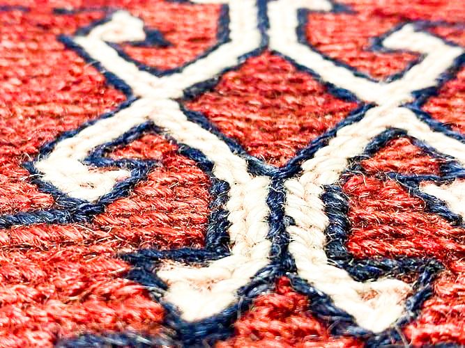 2x6 Handmade Patchwork Vintage Anatolian Handmade Tribal Rug Kilim