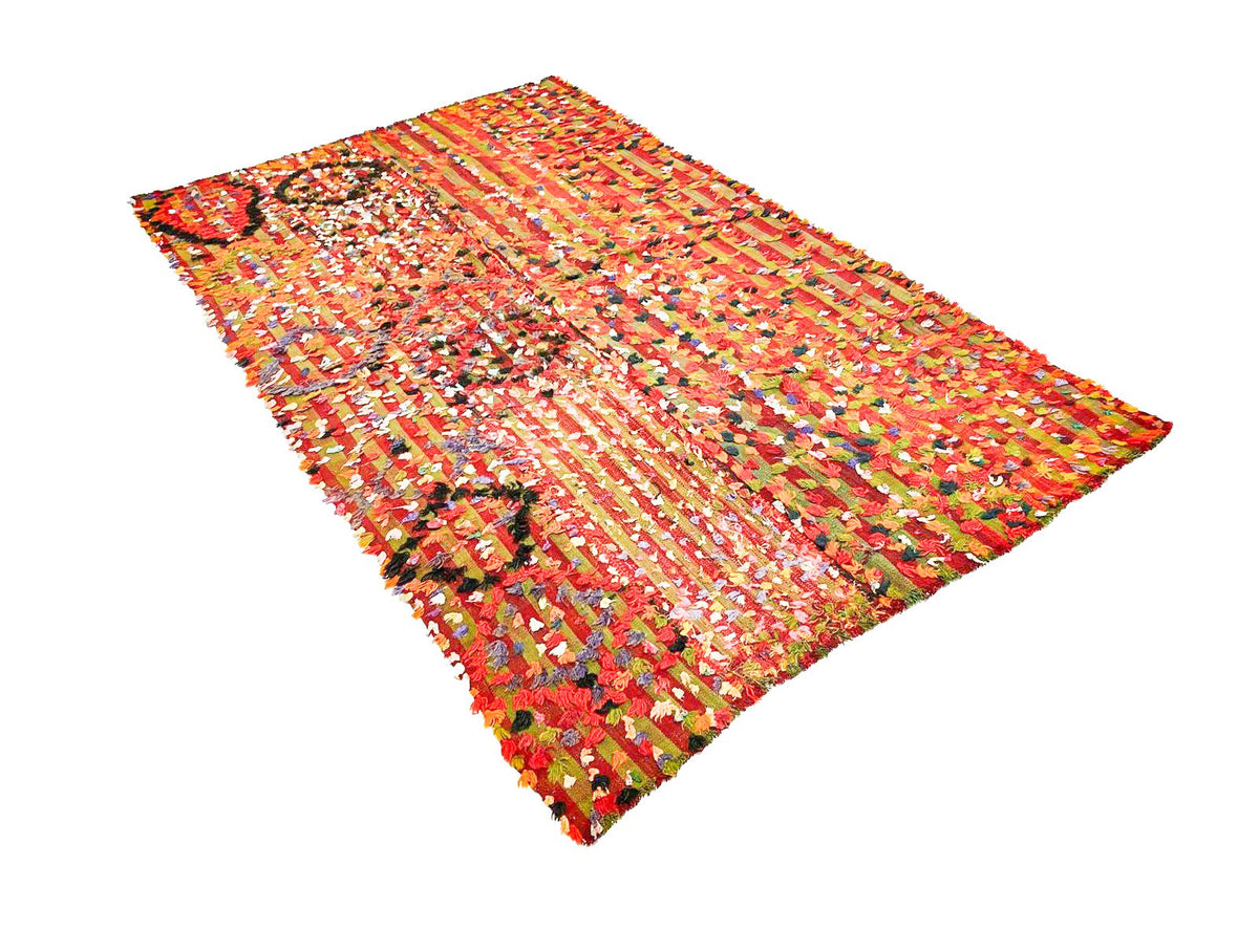 5x9 Handmade Patchwork Vintage Anatolian Handmade Tribal Rug Kilim