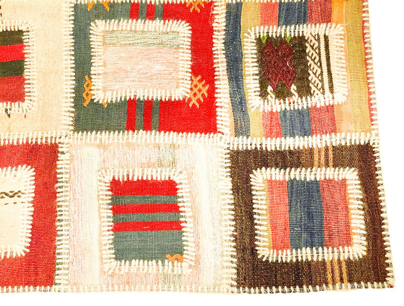 7x10 Multicolor Turkish Patchwork Rug