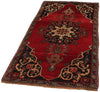 Vintage Handmade 3x6 Red and Brown Anatolian Turkish Tribal Distressed Area Rug