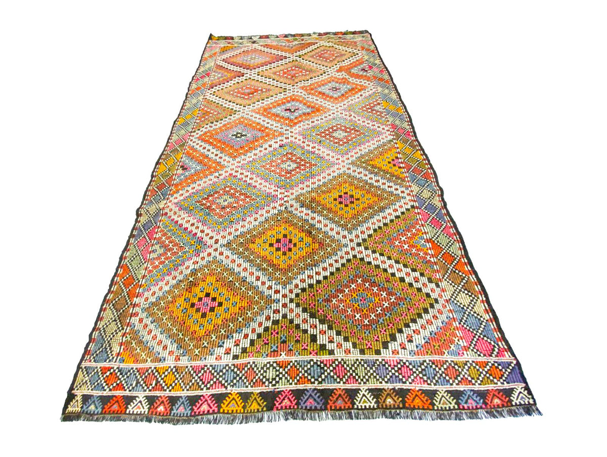 6x10 Handmade Patchwork Vintage Anatolian Handmade Tribal Rug Kilim