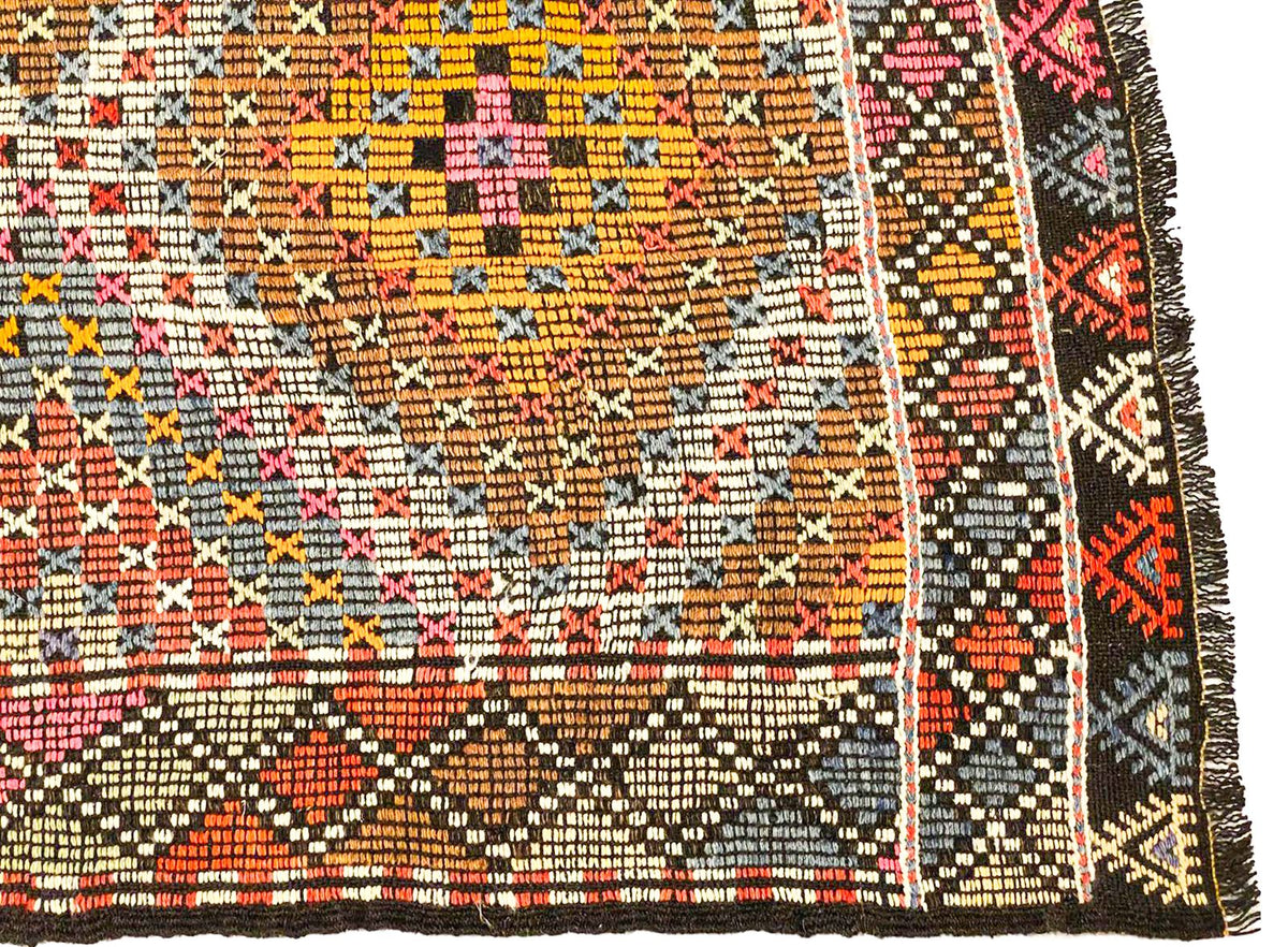 6x10 Handmade Patchwork Vintage Anatolian Handmade Tribal Rug Kilim