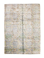 7x10 Blue and Green Modern Contemporary Rug