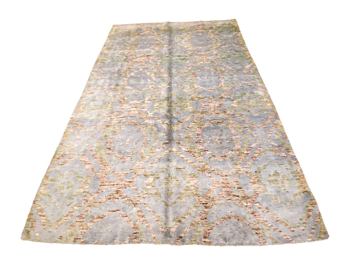 7x10 Blue and Green Modern Contemporary Rug