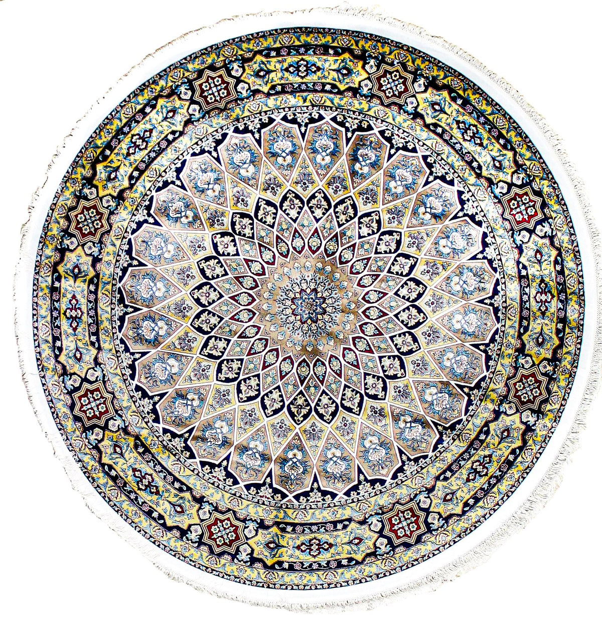 7x7 Multicolor Turkish Antep Rug