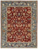 8x10 Red and Blue Persian Rug