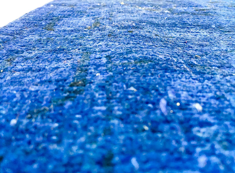 8x10 Navy and Blue Turkish Overdyed Rug