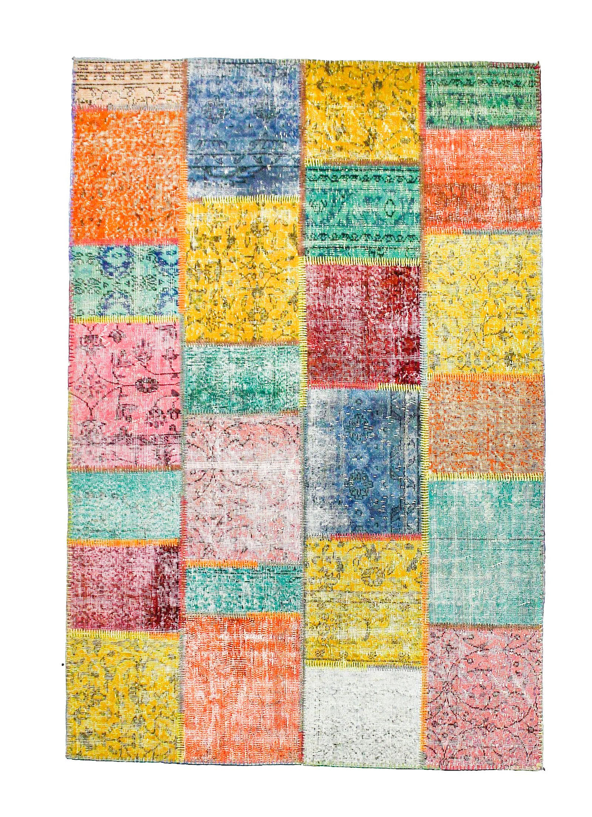 5x8 Multicolor Turkish Patchwork Rug