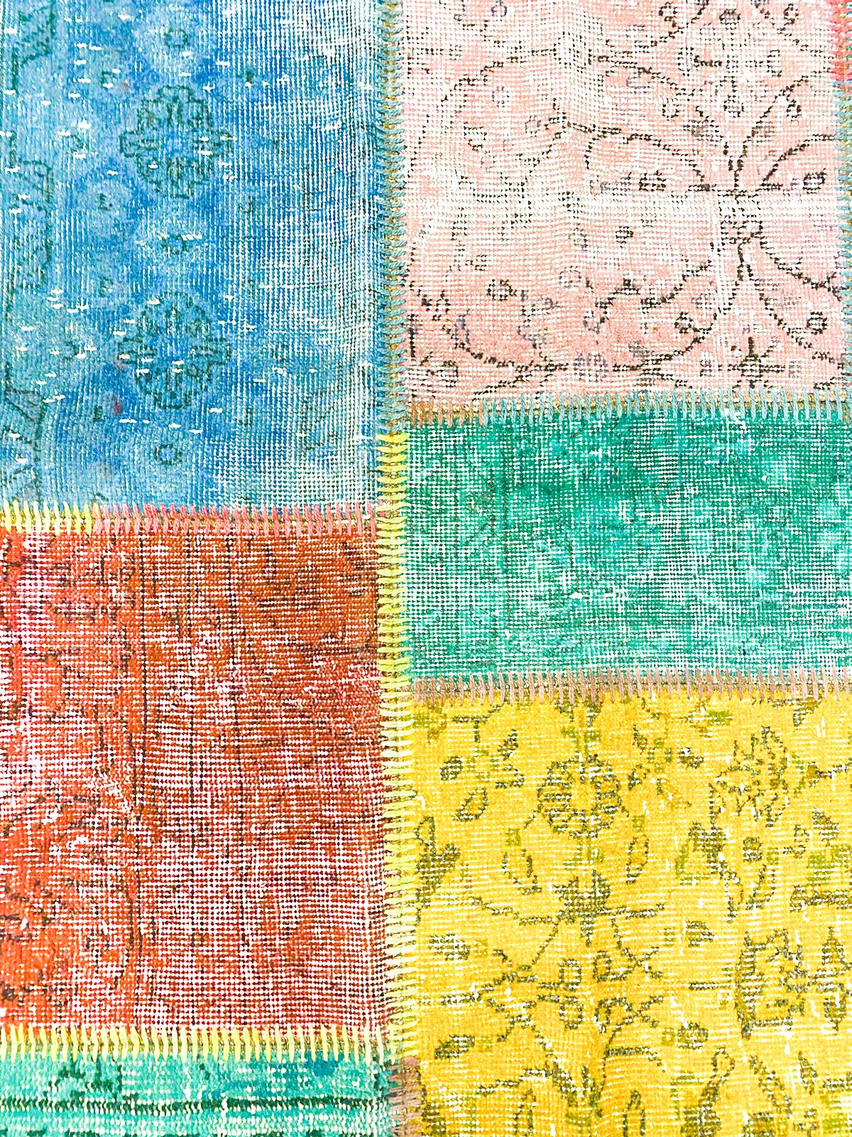 5x8 Multicolor Turkish Patchwork Rug