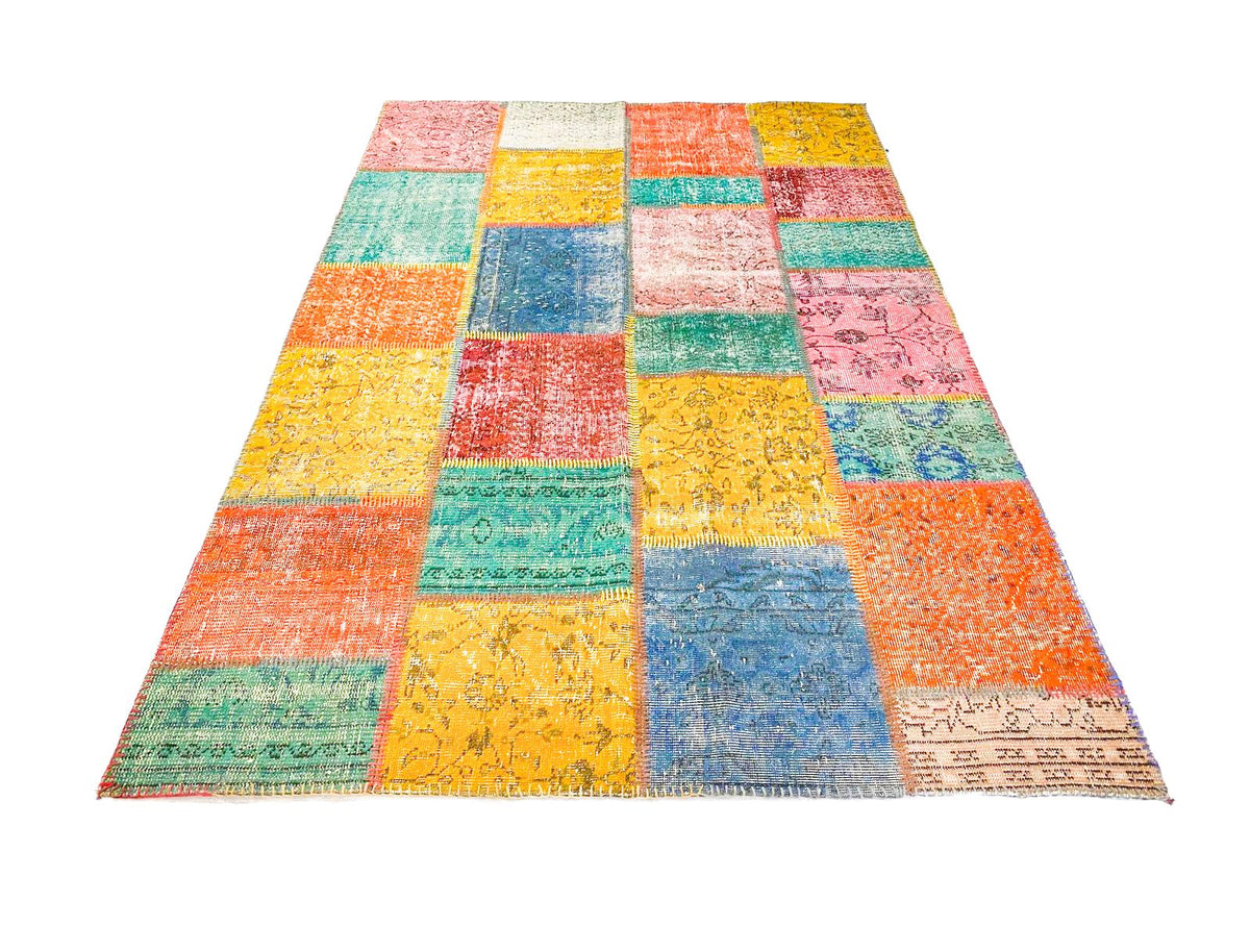 5x8 Multicolor Turkish Patchwork Rug