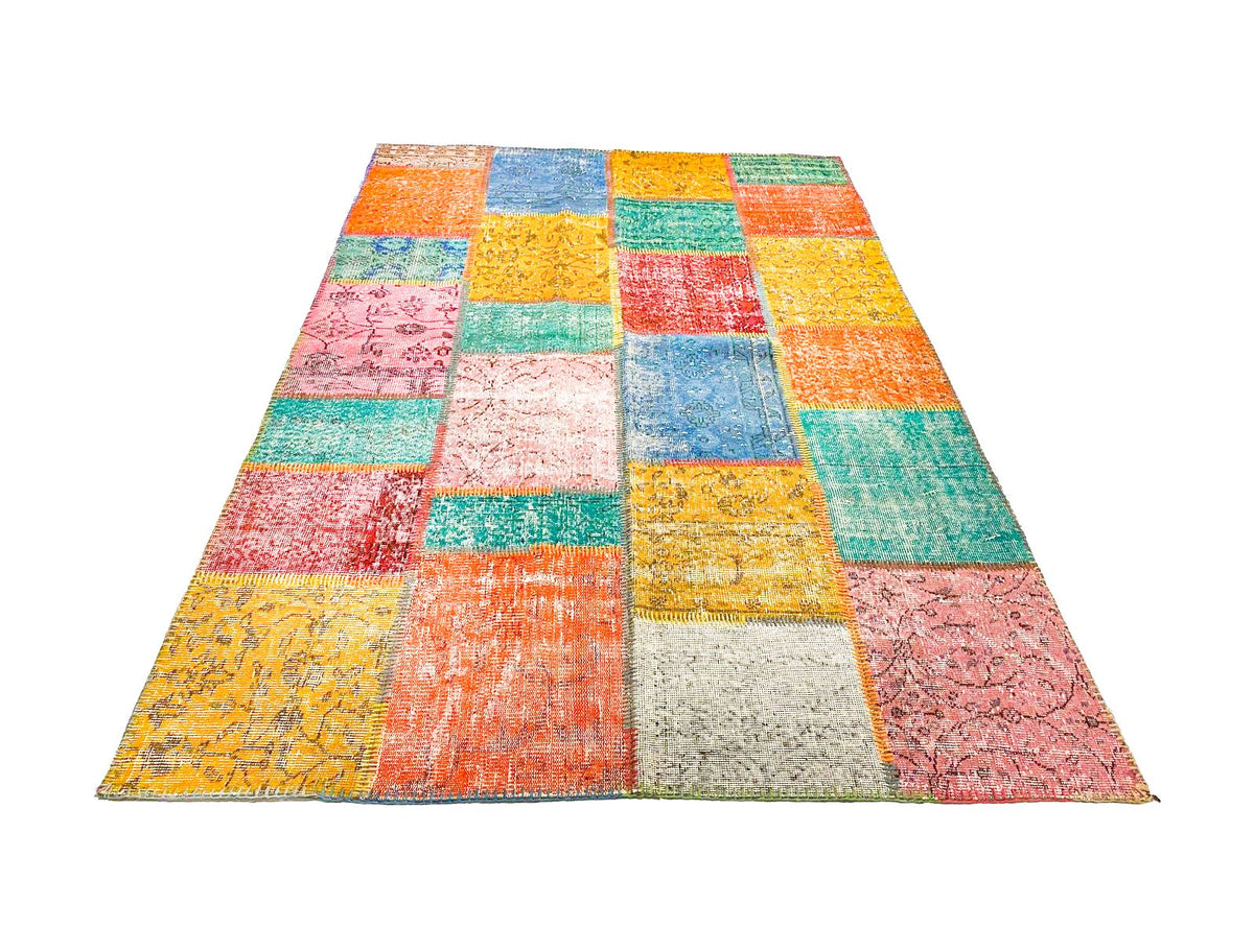 5x8 Multicolor Turkish Patchwork Rug