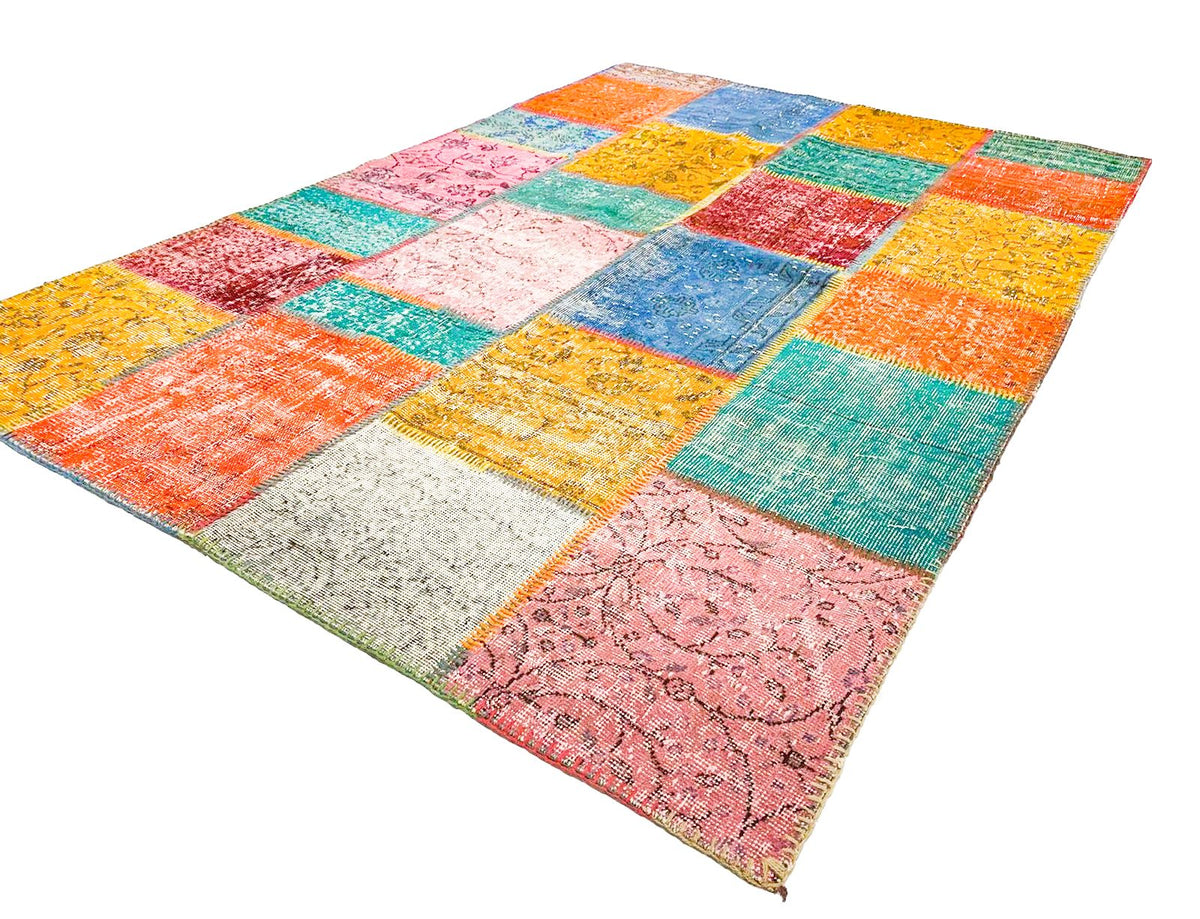 5x8 Multicolor Turkish Patchwork Rug