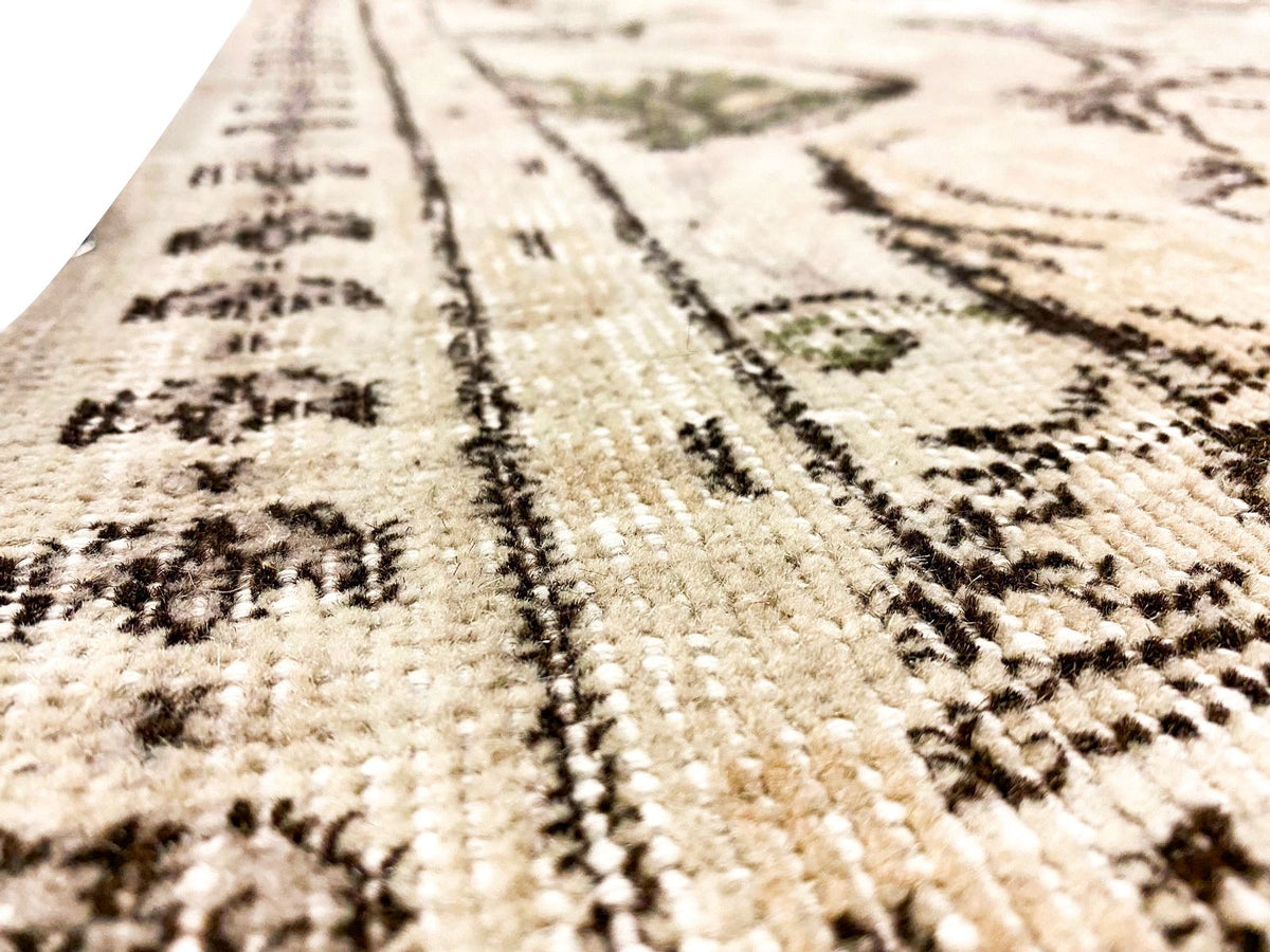 5x7 Beige and Brown Turkish Overdyed Rug