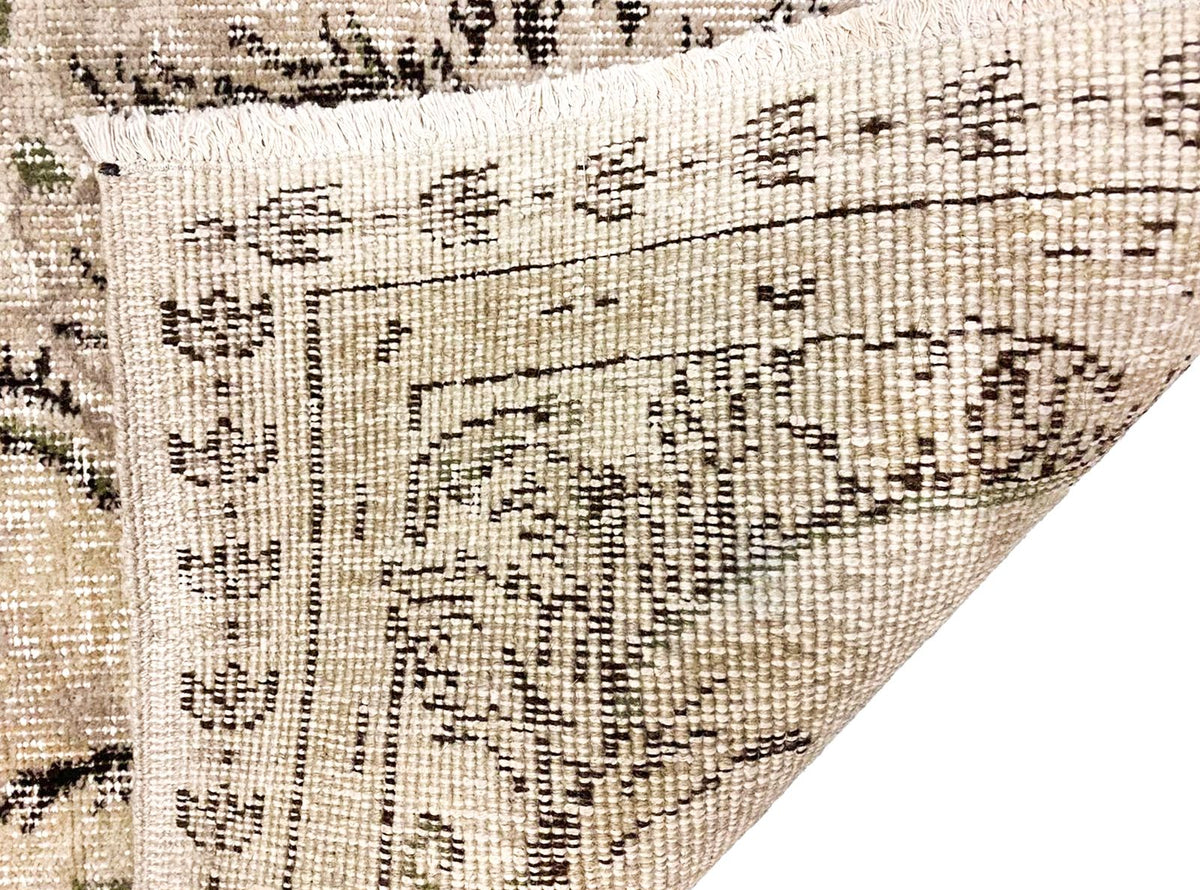 5x7 Beige and Brown Turkish Overdyed Rug