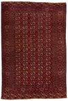 7x11 Camel and Brown Anatolian Tribal Rug