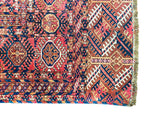 Vintage Handmade 7x11 Camel and Brown Anatolian Turkish Tribal Distressed Area Rug