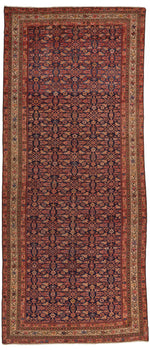 6x14 Red and Navy Persian Runner