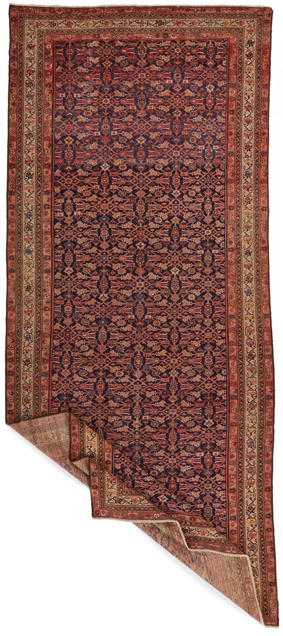 6x14 Red and Navy Persian Runner