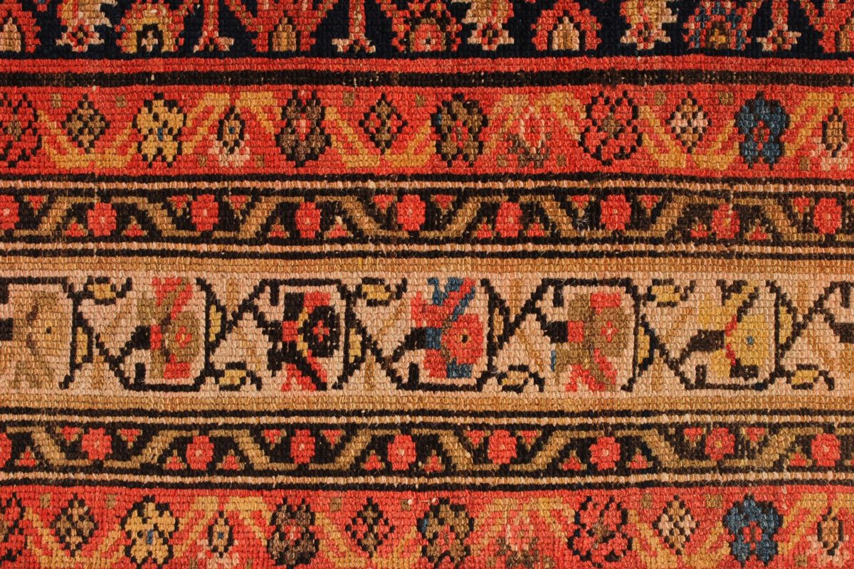 6x14 Red and Navy Persian Runner