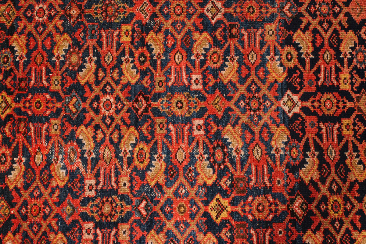 6x14 Red and Navy Persian Runner