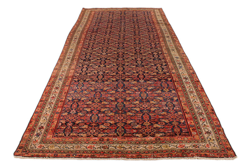 6x14 Red and Navy Persian Runner